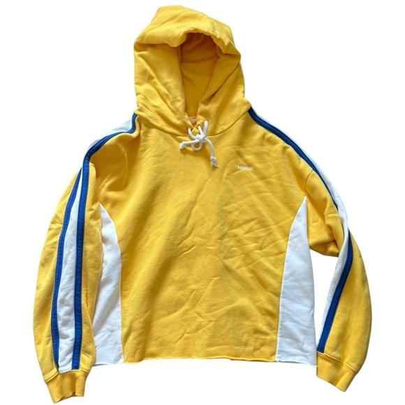 Levi’s Colorblock Cropped Hoodie – Size XL - Picture 1 of 6